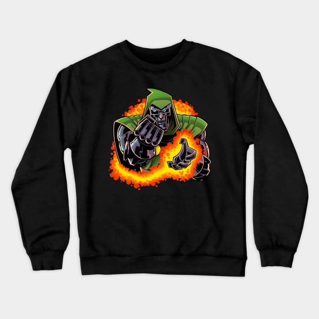 Doctor Doom Crewneck Sweatshirt by tommartinart